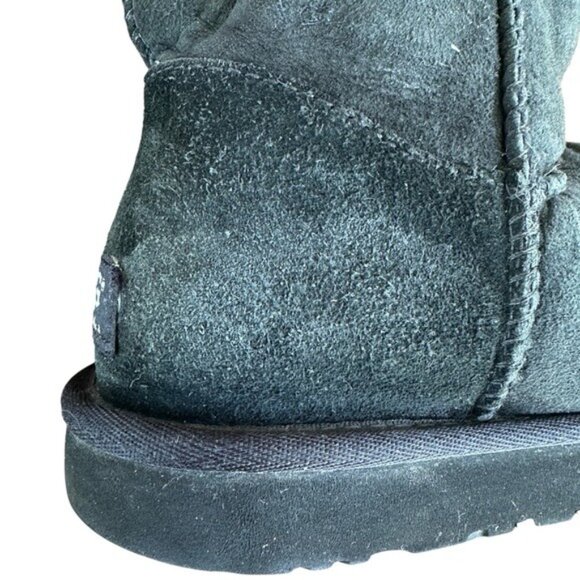 UGG Bailey Button Over The Knee Sheepskin Boots Black Women’s Size 6 Rare Style - Picture 11 of 16